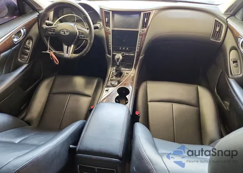 2018 Infiniti Q50 Luxe z USA, uszkodzony, nr VIN JN1EV7AR7JM445197